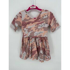 Dotdotsmile Girls Dress 6/12 Months Pink Camo Print New With Tags
